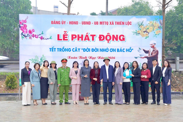 Xã Thiên Lộc tổ chức Lễ phát động Tết trồng cây "Đời đời nhớ ơn Bác Hồ" Xuân Bính Ngọ 2026- Ảnh 15.