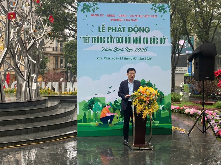 Phường Cửa Nam "phát động Tết trồng cây đời đời nhớ ơn Bác Hồ"- Ảnh 5.