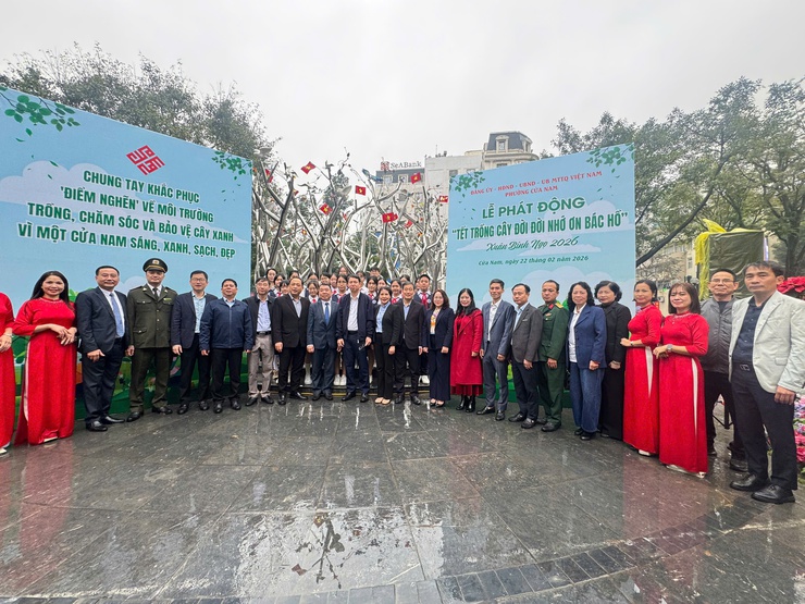 Phường Cửa Nam "phát động Tết trồng cây đời đời nhớ ơn Bác Hồ"- Ảnh 2.