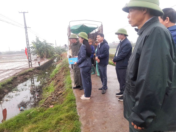 Phòng Kinh tế xã kiểm tra tiến độ sản xuất lúa vụ Xuân tại HTX Nông nghiệp Phú Xuân- Ảnh 2.