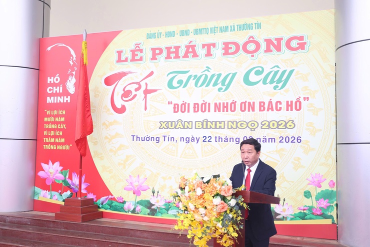 Xã Thường Tín phát động Tết trồng cây đời đời nhớ ơn Bác Hồ, Xuân Bính Ngọ 2026- Ảnh 2.