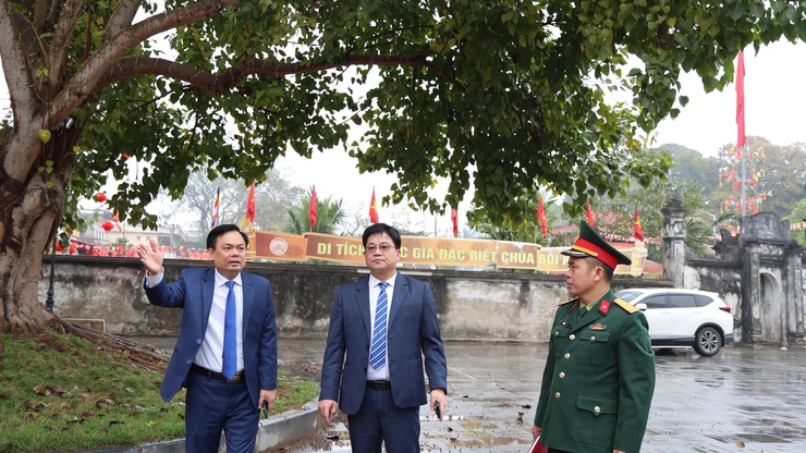 Chủ tịch UBND xã Tam Hưng - Bùi Đình Thái kiểm tra công tác chuẩn bị Lễ hội chùa Bối Khê xuân Bính Ngọ 2026- Ảnh 3.