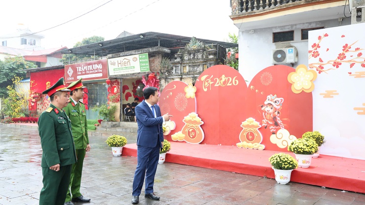 Chủ tịch UBND xã Tam Hưng - Bùi Đình Thái kiểm tra công tác chuẩn bị Lễ hội chùa Bối Khê xuân Bính Ngọ 2026- Ảnh 4.