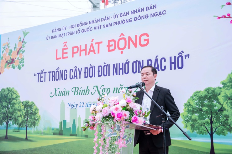 PHƯỜNG ĐÔNG NGẠC TỔ CHỨC LỄ PHÁT ĐỘNG TẾT TRỒNG CÂY “ĐỜI ĐỜI NHỚ ƠN BÁC HỒ” XUÂN BÍNH NGỌ NĂM 2026- Ảnh 3.