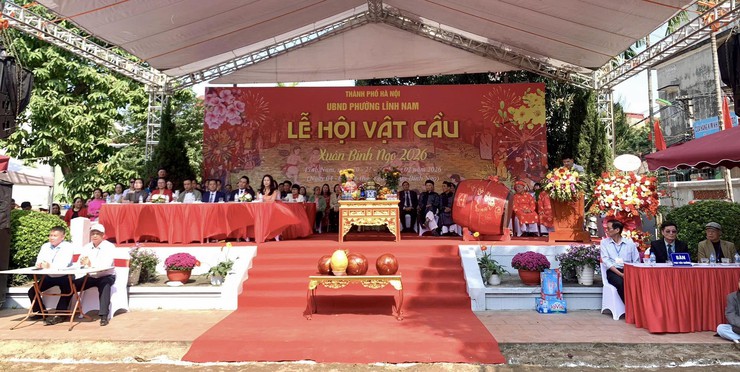 RỘN RÀNG LỄ HỘI VẬT CẦU TRUYỀN THỐNG ĐÌNH THUÝ LĨNH – XUÂN BÍNH NGỌ 2026- Ảnh 1.