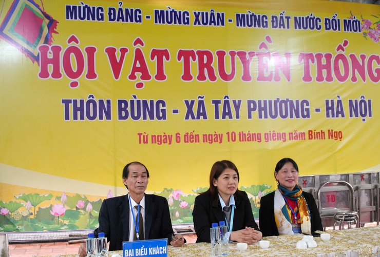 Khai mạc Hội vật truyền thống làng Bùng xã Tây Phương mừng Đảng - Mừng Xuân Bính Ngọ 2026.- Ảnh 2.