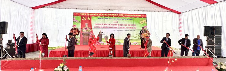 XÃ ĐẠI THANH: LỄ PHÁT ĐỘNG TẾT TRỒNG CÂY XUÂN BÍNH NGỌ 2026 - KHỞI CÔNG TUYẾN ĐƯỜNG LIÊN XÃ THANH LIỆT - TAM HIỆP - TT VĂN ĐIỂN- Ảnh 10.