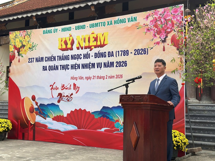 Kỷ niệm 237 năm chiến thắng Ngọc Hồi - Đống Đa (1789 - 2026) và ra quân thực hiện nhiệm vụ năm 2026- Ảnh 7.