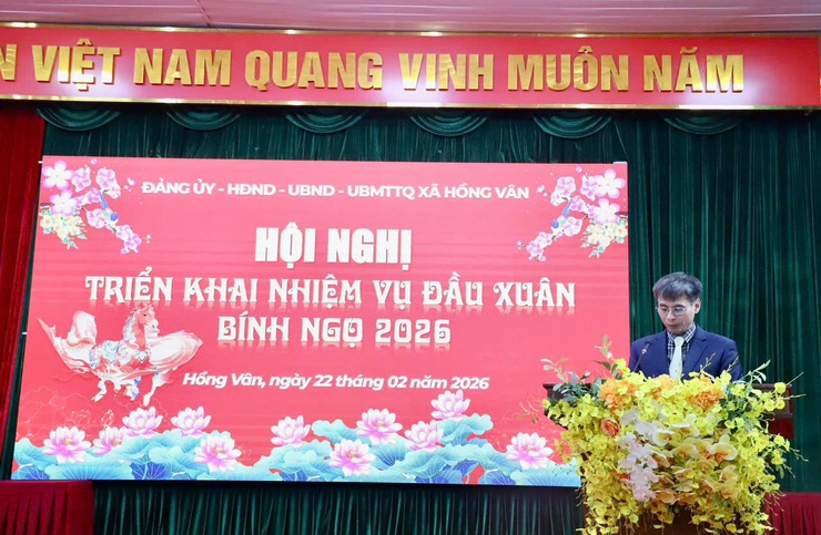 Xã Hồng Vân đã tổ chức hội nghị triển khai nhiệm vụ đầu xuân Bính Ngọ 2026- Ảnh 10.