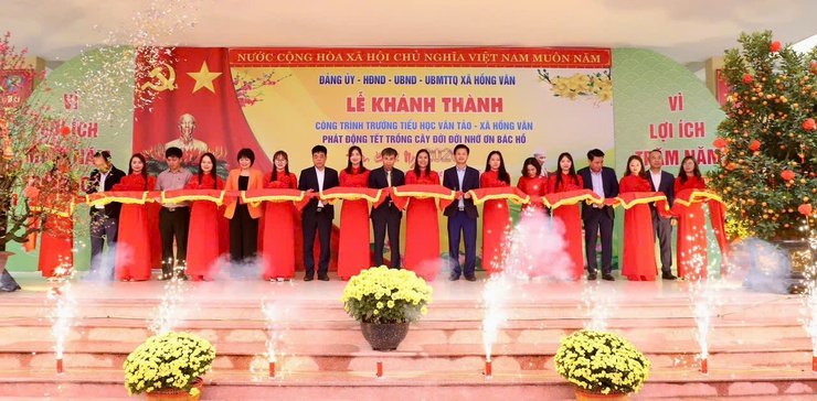 Xã Hồng Vân tổ chức lễ khánh thành công trình Trường Tiểu học Vân Tảo và phát động “Tết trồng cây đời đời nhớ ơn Bác Hồ” Xuân Bính Ngọ 2026- Ảnh 2.