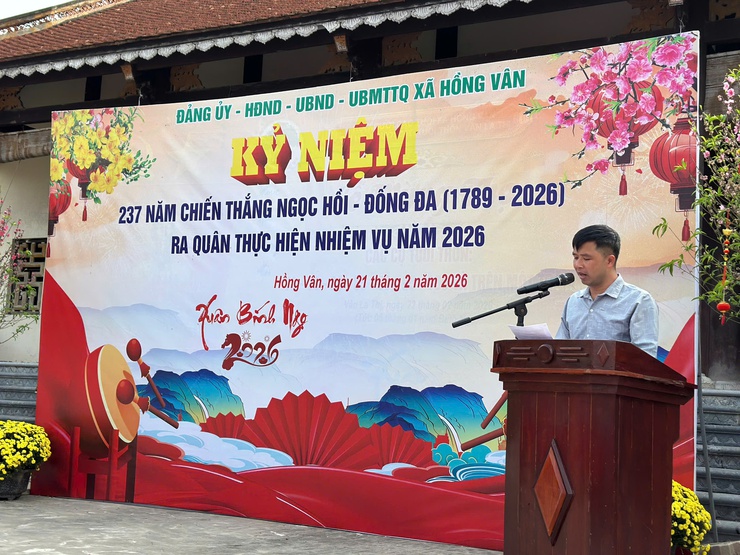 Kỷ niệm 237 năm chiến thắng Ngọc Hồi - Đống Đa (1789 - 2026) và ra quân thực hiện nhiệm vụ năm 2026- Ảnh 8.