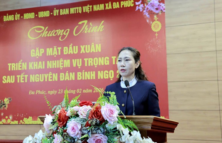 XÃ ĐA PHÚC - ĐOÀN KẾT, QUYẾT TÂM THỰC HIỆN THẮNG LỢI NHIỆM VỤ NGAY TỪ NHỮNG NGÀY ĐẦU XUÂN BÍNH NGỌ 2026- Ảnh 1.
