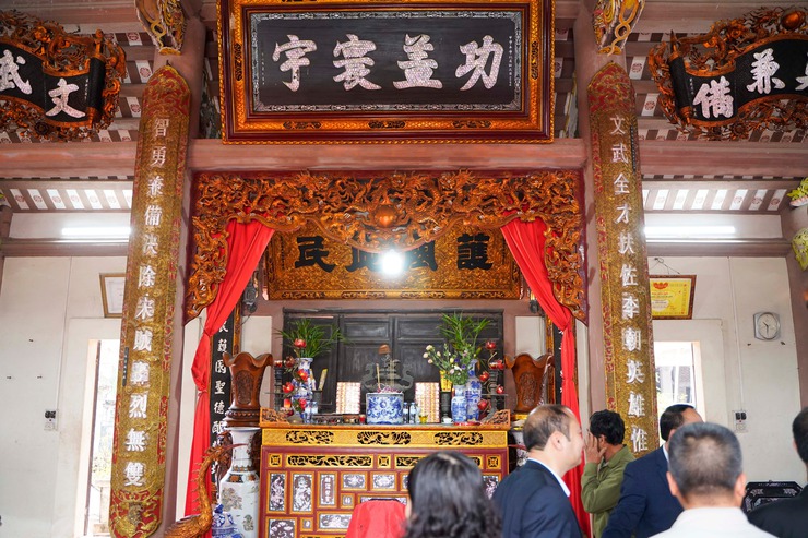 Lãnh đạo xã Chuyên Mỹ thăm, động viên làng nghề nhân dịp đầu xuân mới- Ảnh 2.