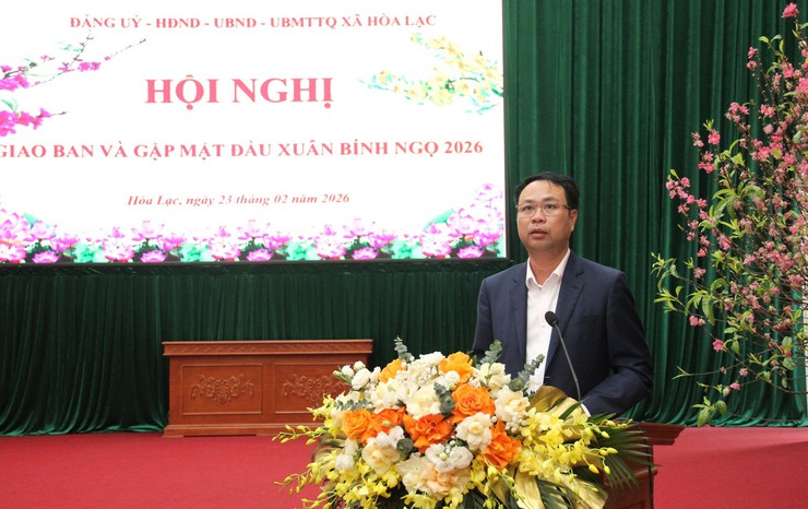 Hòa Lạc tổ chức hội nghị gặp mặt đầu xuân: Tạo đà bứt phá ngay từ những ngày đầu năm- Ảnh 3.
