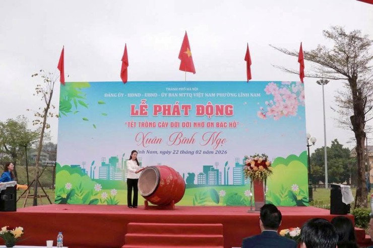 PHƯỜNG LĨNH NAM PHÁT ĐỘNG “TẾT TRỒNG CÂY ĐỜI ĐỜI NHỚ ƠN BÁC HỒ” XUÂN BÍNH NGỌ 2026- Ảnh 11.