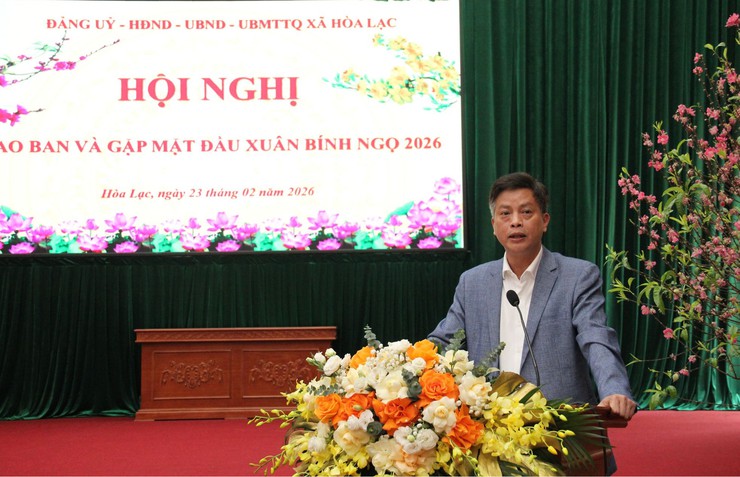 Hòa Lạc tổ chức hội nghị gặp mặt đầu xuân: Tạo đà bứt phá ngay từ những ngày đầu năm- Ảnh 4.