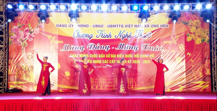 SÔI NỔI CHƯƠNG TRÌNH VĂN NGHỆ “MỪNG ĐẢNG – MỪNG XUÂN” CHÀO MỪNG CUỘC BẦU CỬ ĐẠI BIỂU QUỐC HỘI KHÓA XVI VÀ HĐND CÁC CẤP NHIỆM KỲ 2026–2031.- Ảnh 23.