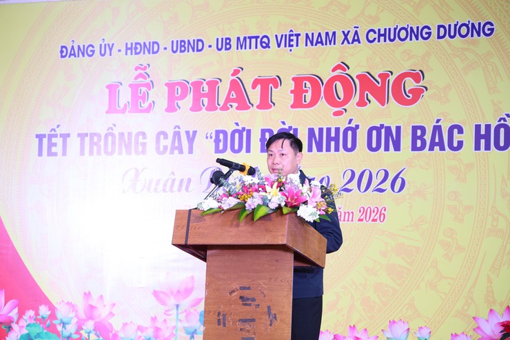 Xã Chương Dương phát động Tết trồng cây "Đời đời nhớ ơn Bác Hồ" Xuân Bính Ngọ 2026- Ảnh 2.