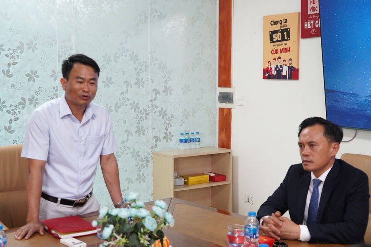 Đồng chí Bí thư Đảng ủy phường Chương Mỹ - Phí Minh Hải đến thăm, động viên sản xuất, kinh doanh tại Công ty Cổ phần Tập đoàn Đại Đoàn Gia- Ảnh 6.