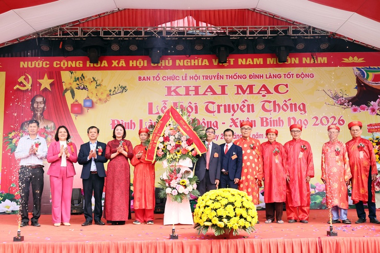 Lễ hội truyền thống Đình làng Tốt Động xuân Bính Ngọ 2026: Lan tỏa giá trị di sản, khẳng định khí thế phát triển- Ảnh 5.
