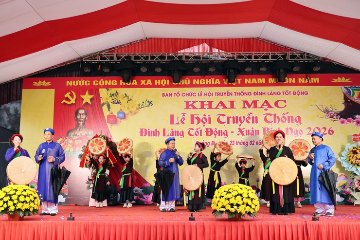 Lễ hội truyền thống Đình làng Tốt Động xuân Bính Ngọ 2026: Lan tỏa giá trị di sản, khẳng định khí thế phát triển- Ảnh 11.