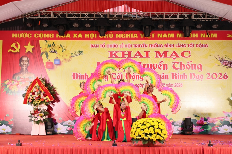 Lễ hội truyền thống Đình làng Tốt Động xuân Bính Ngọ 2026: Lan tỏa giá trị di sản, khẳng định khí thế phát triển- Ảnh 12.