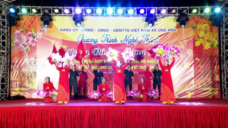 SÔI NỔI CHƯƠNG TRÌNH VĂN NGHỆ “MỪNG ĐẢNG – MỪNG XUÂN” CHÀO MỪNG CUỘC BẦU CỬ ĐẠI BIỂU QUỐC HỘI KHÓA XVI VÀ HĐND CÁC CẤP NHIỆM KỲ 2026–2031.- Ảnh 21.