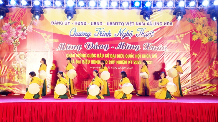 SÔI NỔI CHƯƠNG TRÌNH VĂN NGHỆ “MỪNG ĐẢNG – MỪNG XUÂN” CHÀO MỪNG CUỘC BẦU CỬ ĐẠI BIỂU QUỐC HỘI KHÓA XVI VÀ HĐND CÁC CẤP NHIỆM KỲ 2026–2031.- Ảnh 10.