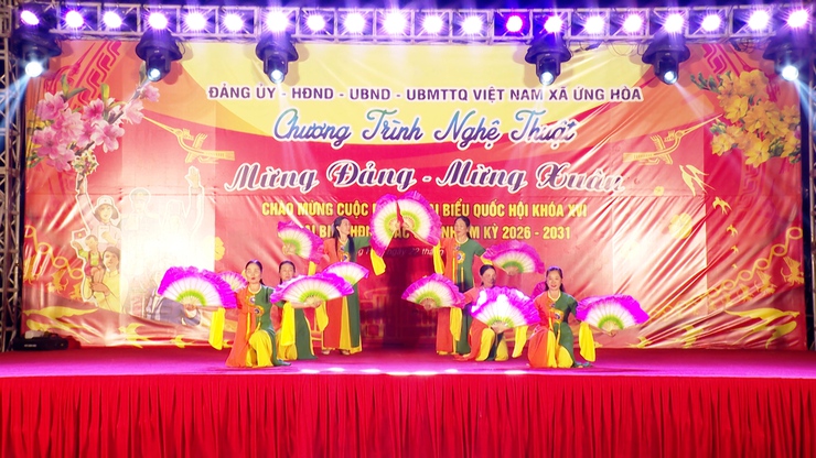 SÔI NỔI CHƯƠNG TRÌNH VĂN NGHỆ “MỪNG ĐẢNG – MỪNG XUÂN” CHÀO MỪNG CUỘC BẦU CỬ ĐẠI BIỂU QUỐC HỘI KHÓA XVI VÀ HĐND CÁC CẤP NHIỆM KỲ 2026–2031.- Ảnh 14.