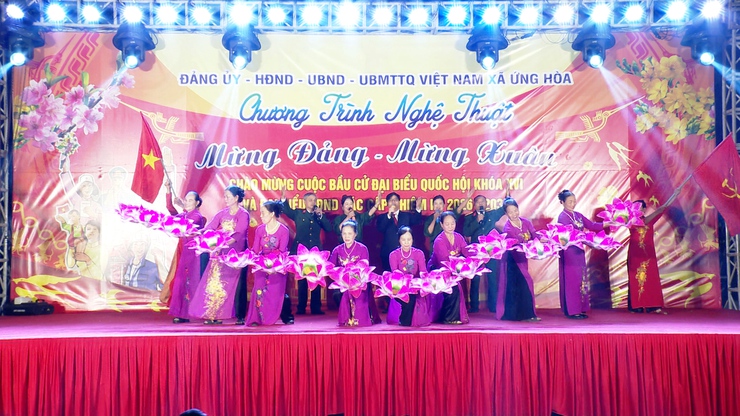 SÔI NỔI CHƯƠNG TRÌNH VĂN NGHỆ “MỪNG ĐẢNG – MỪNG XUÂN” CHÀO MỪNG CUỘC BẦU CỬ ĐẠI BIỂU QUỐC HỘI KHÓA XVI VÀ HĐND CÁC CẤP NHIỆM KỲ 2026–2031.- Ảnh 22.