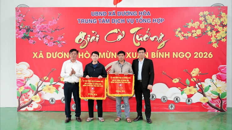 Bế mạc Giải cờ Tướng xã Dương Hoà mừng Xuân Bính Ngọ 2026- Ảnh 5.