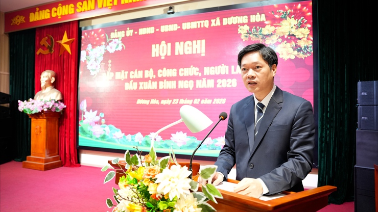 Xã Dương Hoà tổ chức Hội nghị gặp mặt cán bộ, công chức, viên chức, người lao động đầu xuân Bính Ngọ năm 2026- Ảnh 11.