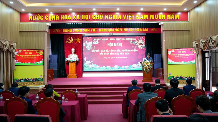 Xã Dương Hoà tổ chức Hội nghị gặp mặt cán bộ, công chức, viên chức, người lao động đầu xuân Bính Ngọ năm 2026- Ảnh 1.