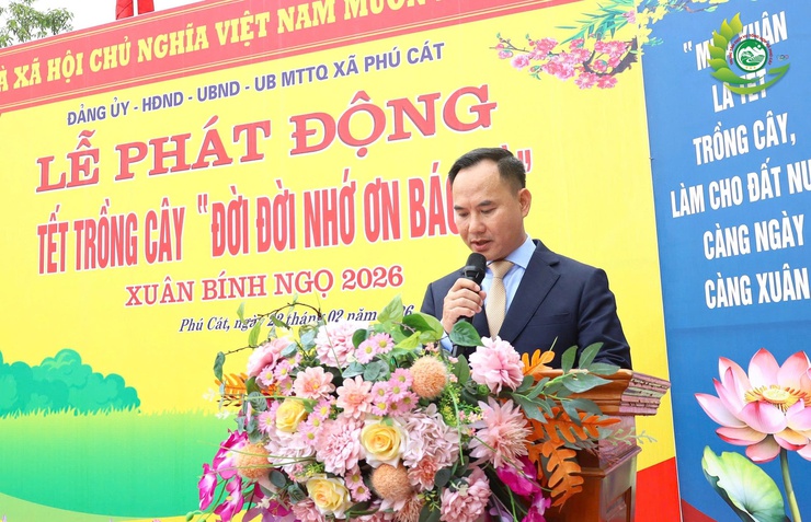PHÚ CÁT: PHÁT ĐỘNG “TẾT TRỒNG CÂY ĐỜI ĐỜI NHỚ ƠN BÁC HỒ” XUÂN BÍNH NGỌ 2026- Ảnh 2.