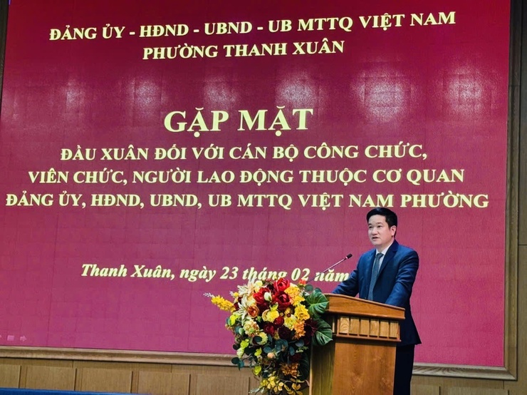 Phường Thanh Xuân: Bước vào năm mới 2026 với tinh thần mới, khí thế mới và quyết tâm thắng lợi- Ảnh 1.