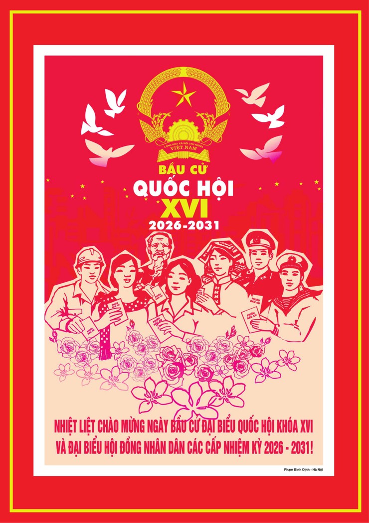 Hướng dẫn thực hiện trang trí điểm bầu cử đại biểu Quốc hội khóa XVI và đại biểu HĐND các cấp nhiệm kỳ 2026–2031- Ảnh 8.