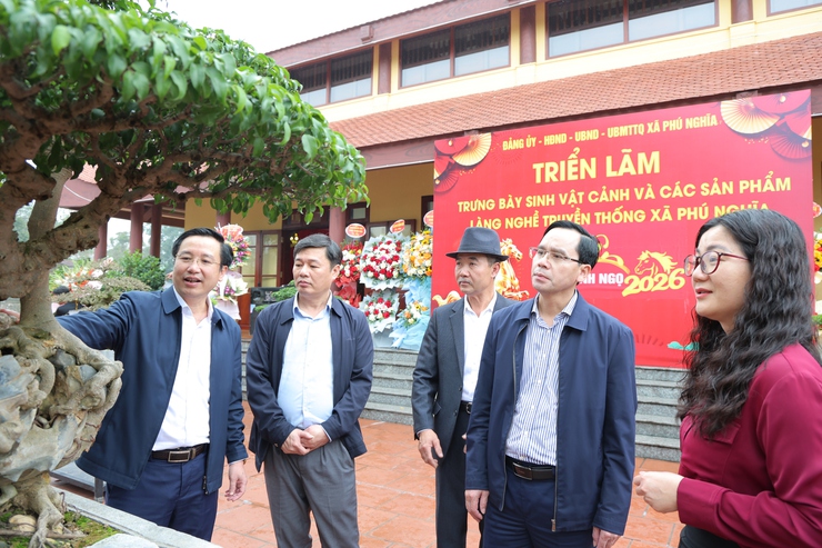 Phú Nghĩa tổ chức Triển lãm trưng bày sinh vật cảnh và sản phẩm làng nghề truyền thống- Ảnh 2.