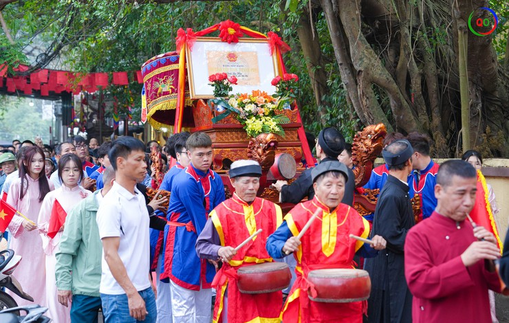 Xã Quốc Oai long trọng tổ chức Lễ đón nhận Bằng xếp hạng Di tích cấp tỉnh, thành phố Đình Sài Khê- Ảnh 19.