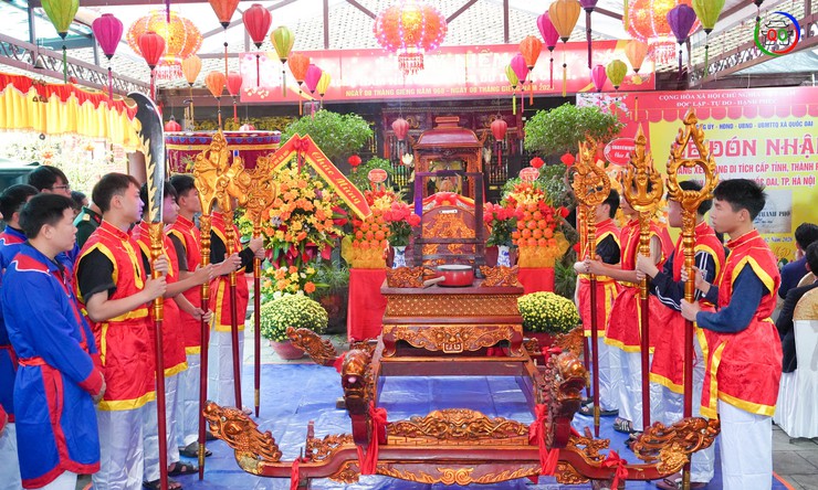 Xã Quốc Oai long trọng tổ chức Lễ đón nhận Bằng xếp hạng Di tích cấp tỉnh, thành phố Đình Sài Khê- Ảnh 2.