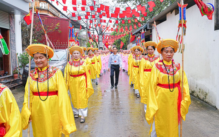Xã Quốc Oai long trọng tổ chức Lễ đón nhận Bằng xếp hạng Di tích cấp tỉnh, thành phố Đình Sài Khê- Ảnh 20.