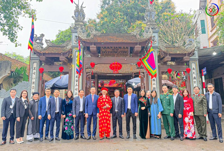 Xã Quốc Oai long trọng tổ chức Lễ đón nhận Bằng xếp hạng Di tích cấp tỉnh, thành phố Đình Sài Khê- Ảnh 23.