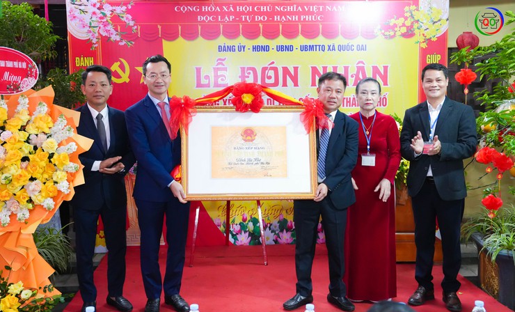 Xã Quốc Oai long trọng tổ chức Lễ đón nhận Bằng xếp hạng Di tích cấp tỉnh, thành phố Đình Sài Khê- Ảnh 5.