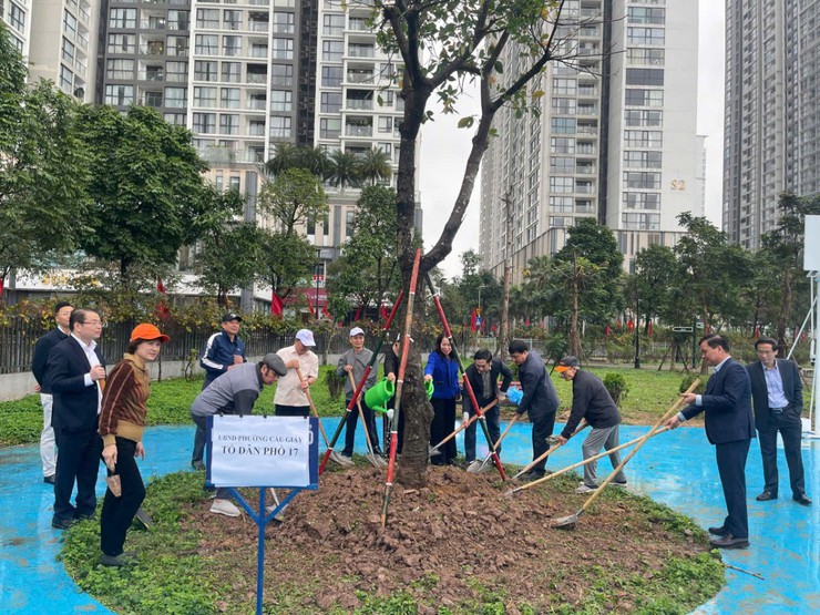 CẦU GIẤY: PHÁT ĐỘNG TẾT TRỒNG CÂY, CHUNG TAY KIẾN TẠO ĐÔ THỊ XANH BỀN VỮNG- Ảnh 14.