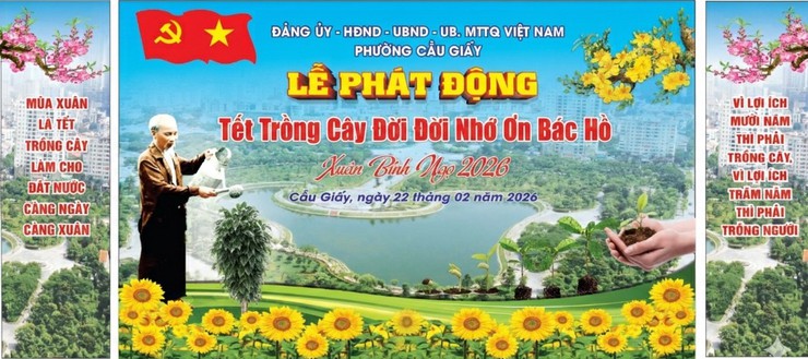 THÔNG BÁO TỔ CHỨC LỄ PHÁT ĐỘNG “TẾT TRỒNG CÂY ĐỜI ĐỜI NHỚ ƠN BÁC HỒ” XUÂN BÍNH NGỌ 2026- Ảnh 1.