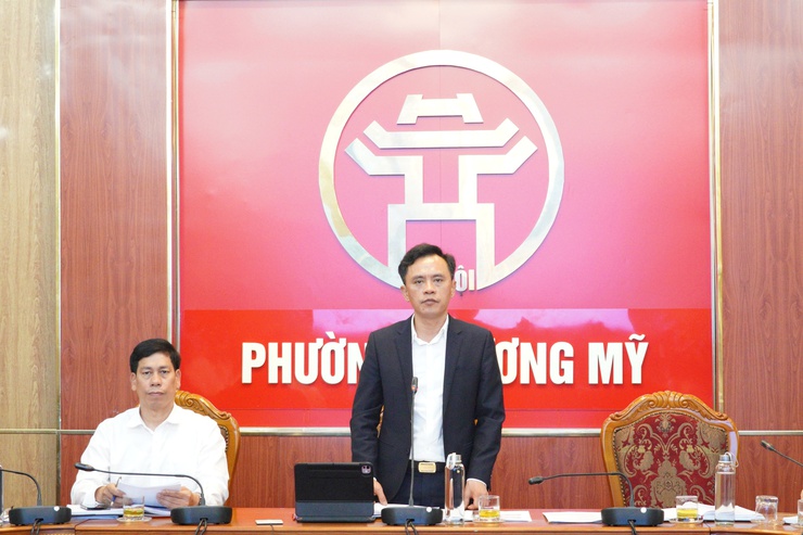 Ban chỉ đạo bầu cử và Ủy ban bầu cử Phường Chương Mỹ tổ chức hội nghị triển khai các nhiệm vụ về công tác bầu cử đại biểu Quốc hội khóa XVI và đại biểu HĐND các cấp nhiệm kỳ 2026 – 2031.- Ảnh 1.