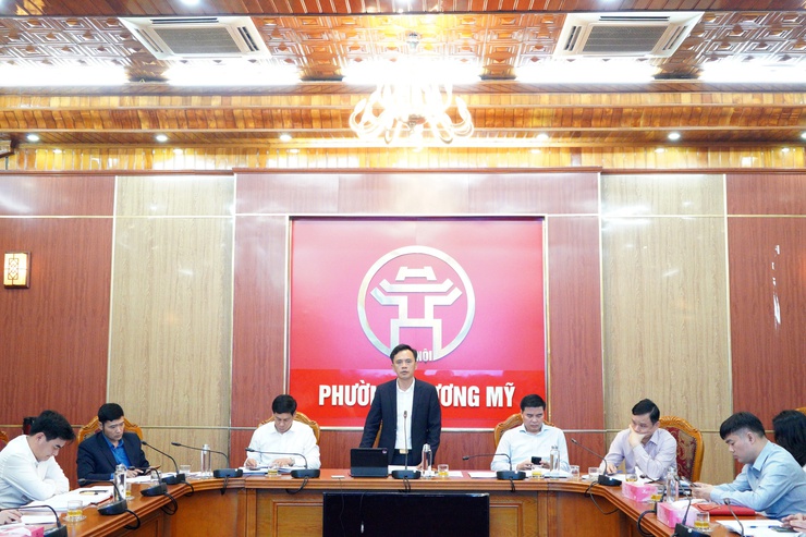 Ban chỉ đạo bầu cử và Ủy ban bầu cử Phường Chương Mỹ tổ chức hội nghị triển khai các nhiệm vụ về công tác bầu cử đại biểu Quốc hội khóa XVI và đại biểu HĐND các cấp nhiệm kỳ 2026 – 2031.- Ảnh 2.