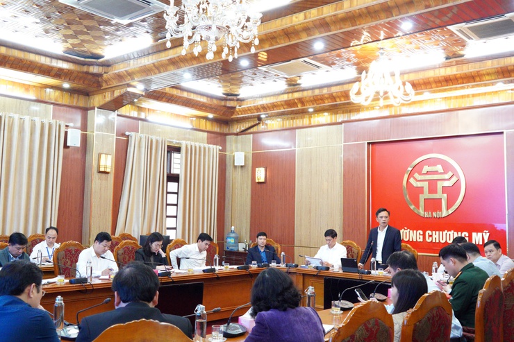 Ban chỉ đạo bầu cử và Ủy ban bầu cử Phường Chương Mỹ tổ chức hội nghị triển khai các nhiệm vụ về công tác bầu cử đại biểu Quốc hội khóa XVI và đại biểu HĐND các cấp nhiệm kỳ 2026 – 2031.- Ảnh 3.