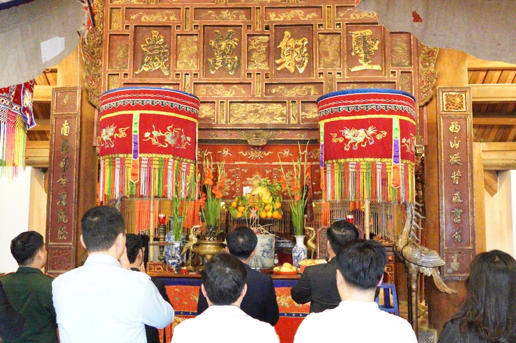 Phường Chương Mỹ tổ chức Đoàn dâng hương tại Lễ hội truyền thống làng Ninh Sơn năm 2026- Ảnh 3.