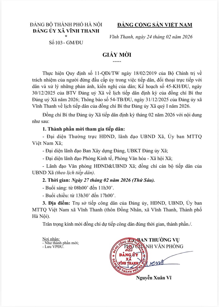 ĐẢNG ỦY XÃ VĨNH THANH- Ảnh 1.