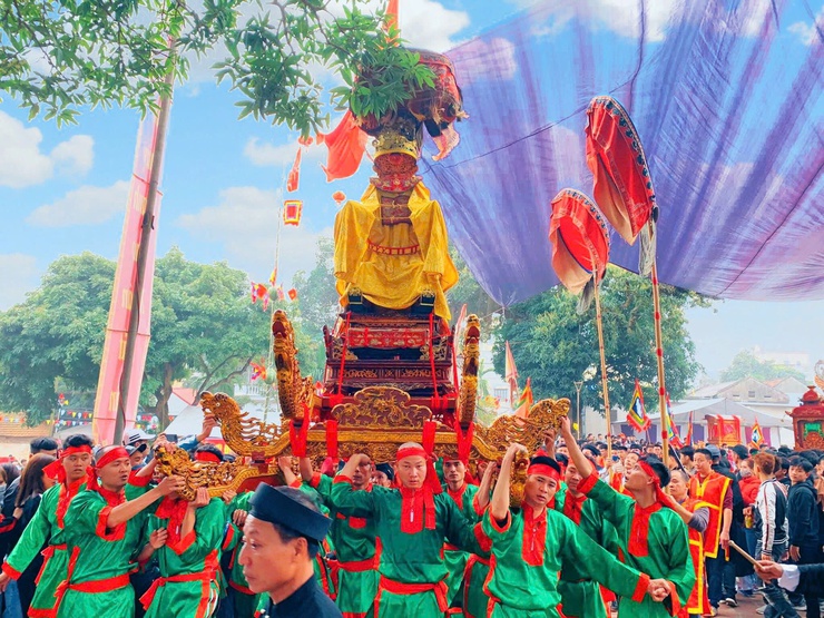 Phường Chương Mỹ tổ chức Đoàn dâng hương tại Lễ hội truyền thống làng Ninh Sơn năm 2026- Ảnh 6.